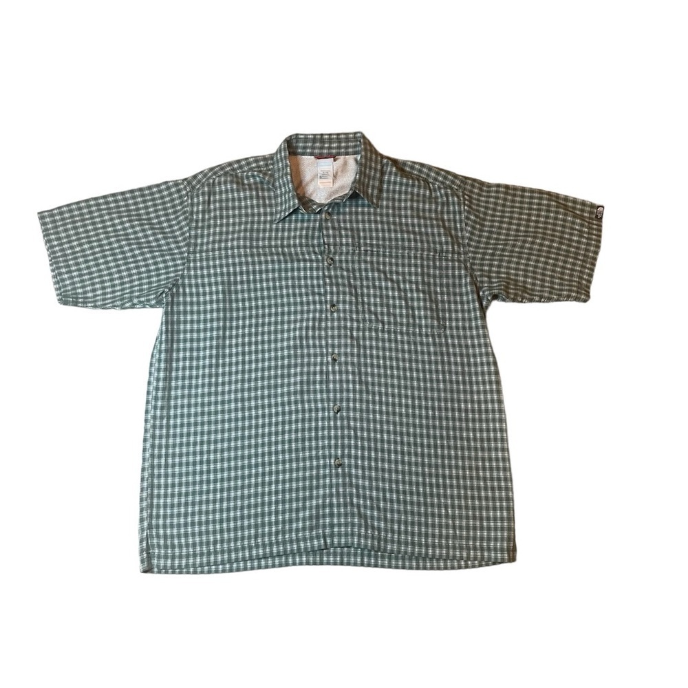 THE NORTH FACE Mens Short Sleeve Shirt Top XL Green Extra Large Active Casual‎